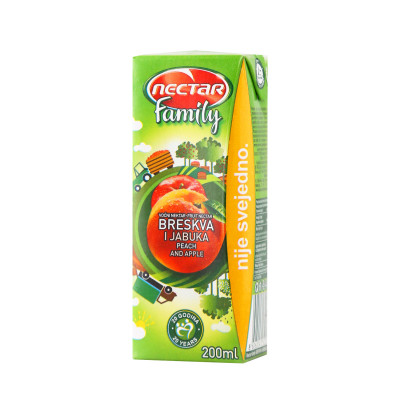 Peach family juice 0.2 l Nectar