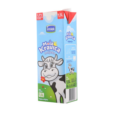 Moja kravica 2.8% milk fat long-lasting milk 1.5 l Imlek