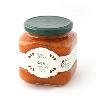 Homemade extra apricot jam 670 g Bakina tajna