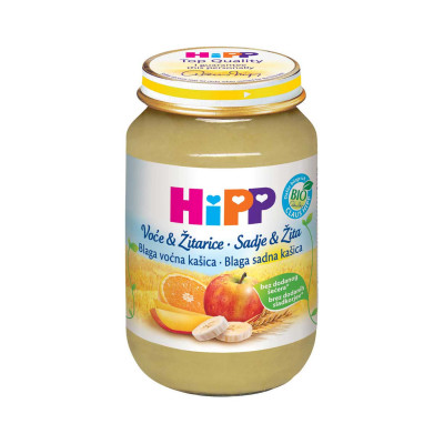 Hipp Bio porridge fruit and cereals - apple and banana with biscuit 190 g