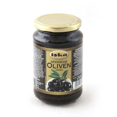 Olives blackened pitted 370 g Iska