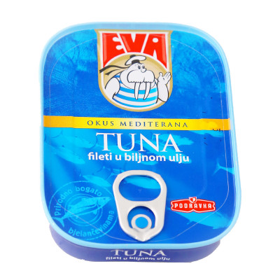 Eva tuna fillets in vegetable oil 115 g