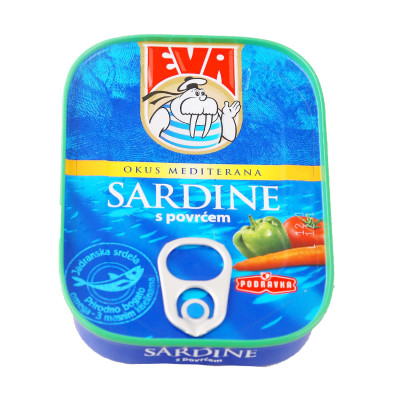 Eva sardines with vegetables in sauce 100 g