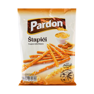 Pardon stuffed peanut sticks 120 g Marbo