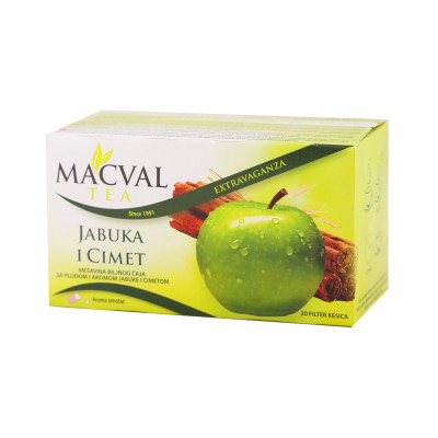Extravaganza apple & cinnamon filter tea 40 g Macval