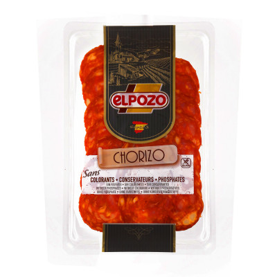 Salami chorizo ??slice 80 g El Pozo