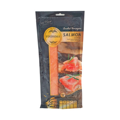 Frozen smoked salmon slice 200 g Finissima