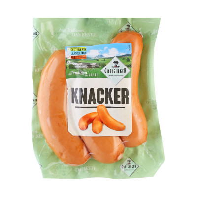 Sausage knacker 450 g vp Greisinger