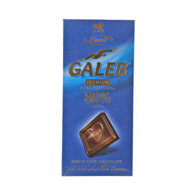 Galeb premium dark chocolate with 80% cocoa parts 100 g Pionir