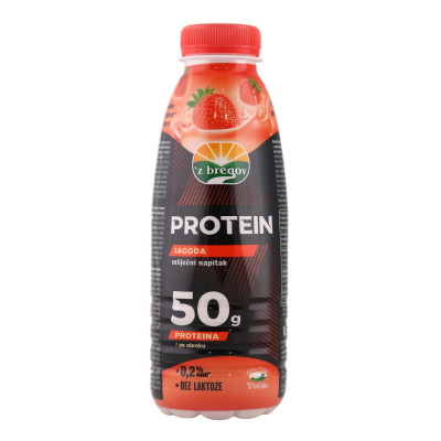 Strawberry protein drink 0.5 l Zbregov