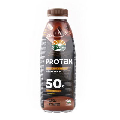 Chocolate and banana protein drink 0.5 l Zbregov