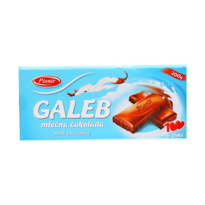 Galeb milk chocolate 200 g Pionir