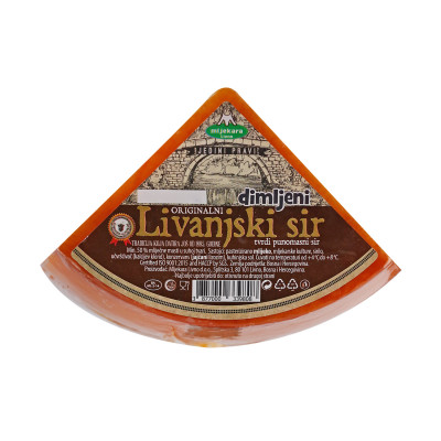Livno cheese I class hard full-fat 1/4 Dairy Livno