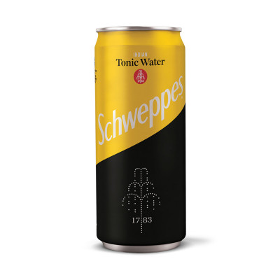 Schweppes tonic water 0.33 can
