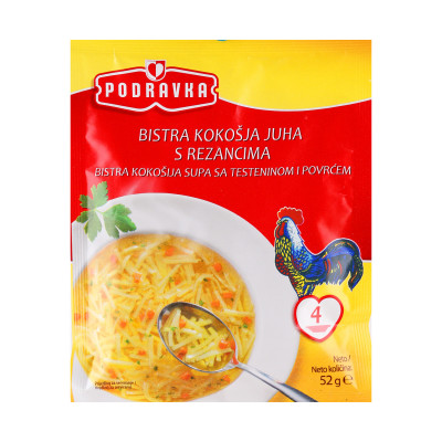 Chicken soup with pasta and vegetables 52 g Podravka