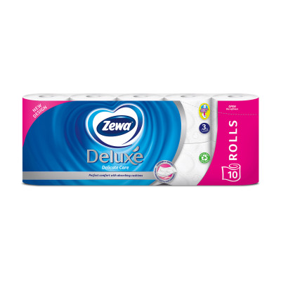 Toilet paper Deluxe 10/1 white 3 layer Zewa