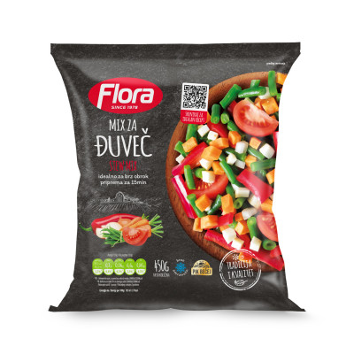 Mixed vegetables for chewing gum 450 g (frozen) Flora