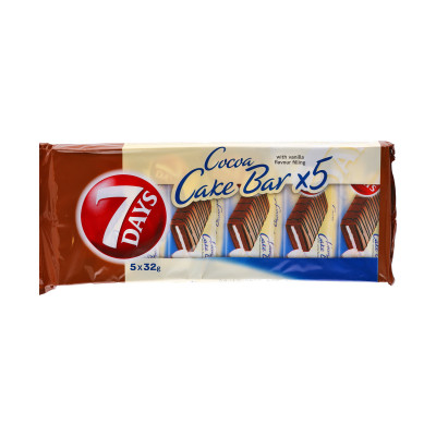 7 Days cake bar coated vanilla 5x32 g