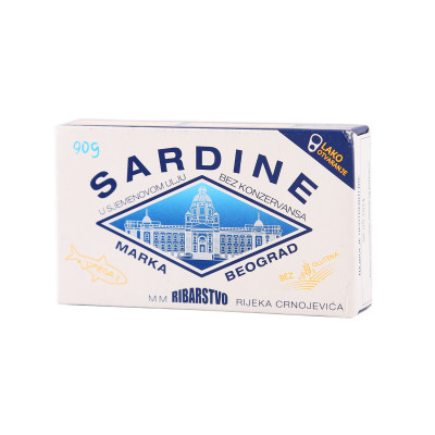 Sardines in seed oil 90 g Belgrade