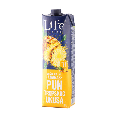 Life Premium Pineapple Juice 100% 1 l Nectar