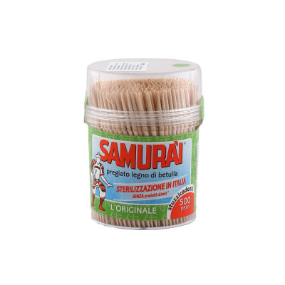 Samurai toothpicks 500 pcs in dispenser