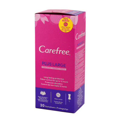 Carefree breathable fresh day pads 20/1 maxi large