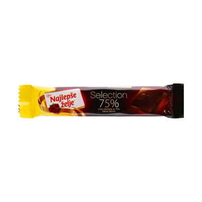 Najlepse zelje chocolate dark 75% cocoa 30 g Soko stark
