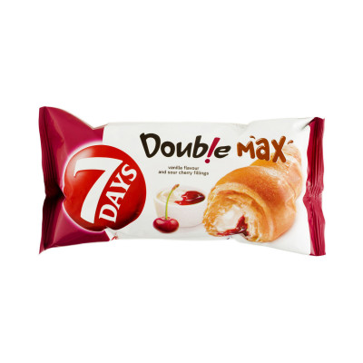 7 Days kroasan double vanilla & sour cherry 80 g