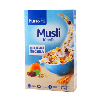 Muesli classic 250 g Fun & Fit Company