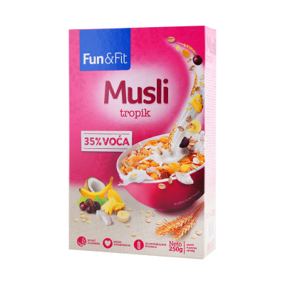 Muesli tropic 250 g Fun &  Fit Company