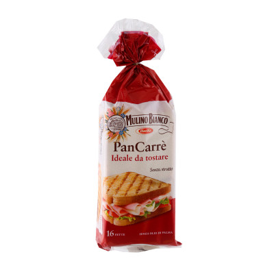 Fresh white sliced ??bread Pan Carre 285 g Barilla