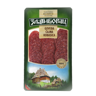 Zlatiborac beef sausage slice 100 g