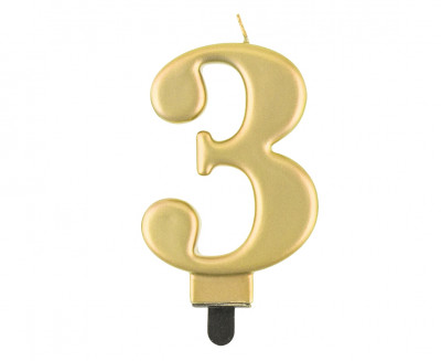 Birthday candlenumber 3 Godan