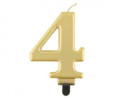 Birthday candlenumber 4 Godan