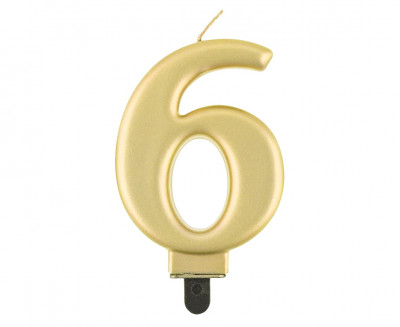 Birthday candlenumber 6 Godan