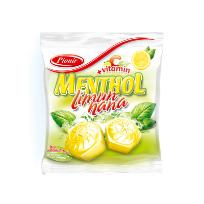 Candy menthol lemon mint 100g Pionir