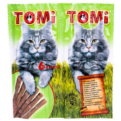 Cat food turkey and lamb sticks 6 pcs. 30 years Tommy