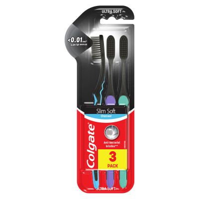 Colgate slim charcoal toothbrush 2+1 free