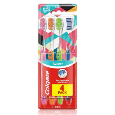 Colgate toothbrush twister 4 pack
