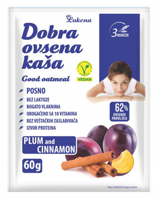 Dobra oatmeal with plum 60g