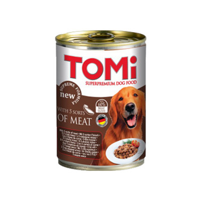 Dog food 5 types of meat 400g Tommy