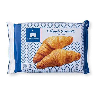 French croissants with butter 325 g pack of 5 pcs Chateau Blanc