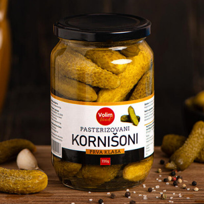 Gherkins pickle Class I 720g Volim