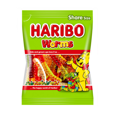 Haribo wummis 200 gr candies - in the form of worms