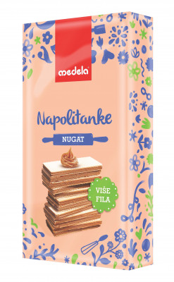 Hazelnut-flavored wafer 400 g Medela