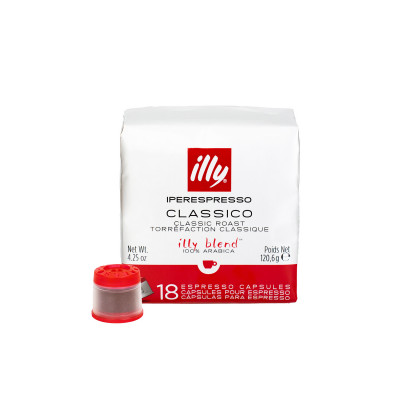Illy coffee classico 18 capsules 120.6g