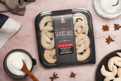 Kokos kiflice 350g Homemade cake Slatko srce