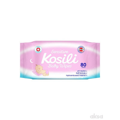Kosili baby wet wipes pink 80 pcs