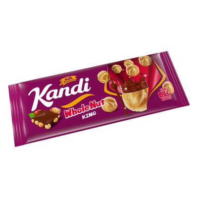 Milk chocolate with whole hazelnuts prestige 220 g Kandi