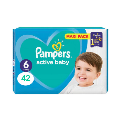Pampers diapers act baby 6 xxl vpp 40 kom
